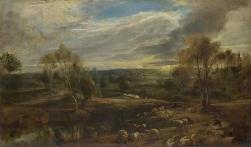 Un paesaggio con un pastore e il suo gregge - Peter Paul Rubens