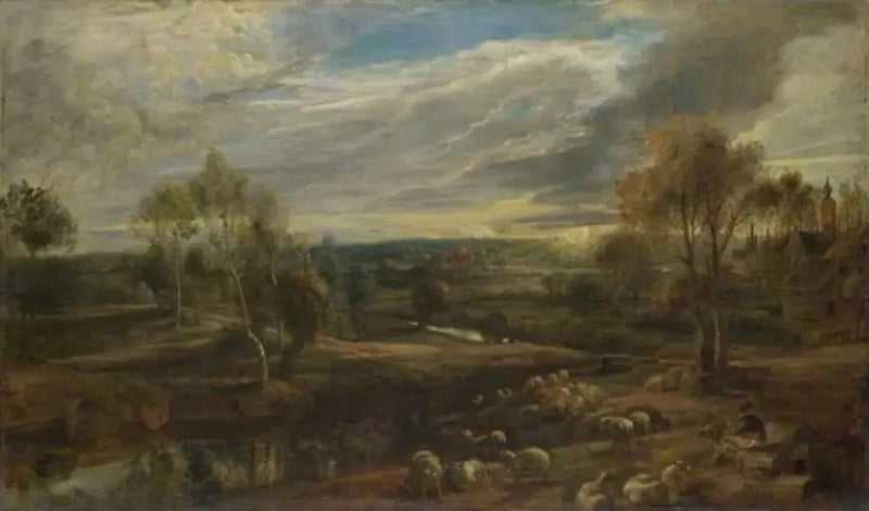 Un paesaggio con un pastore e il suo gregge - Peter Paul Rubens