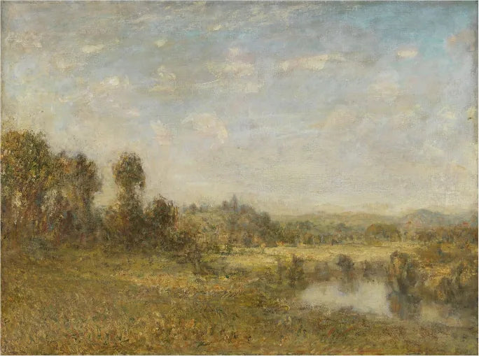 Un paesaggio rurale con uno stagno - Philip Wilson Steer