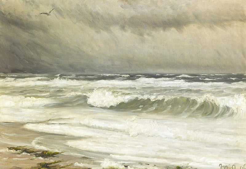 Un paesaggio costiero a Skagen. -Michael Peter Ancher