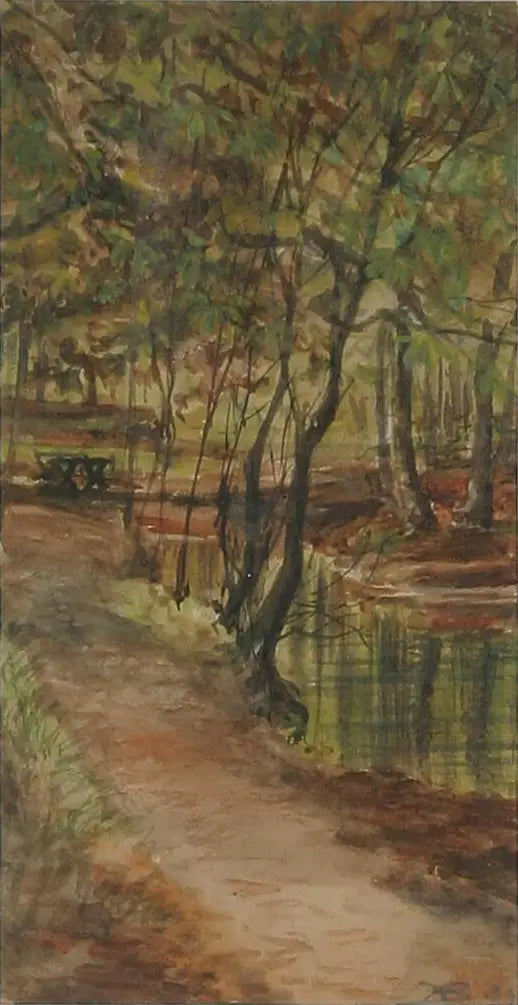 Un paesaggio del fiume a Odense. - H. A. Brendekilde