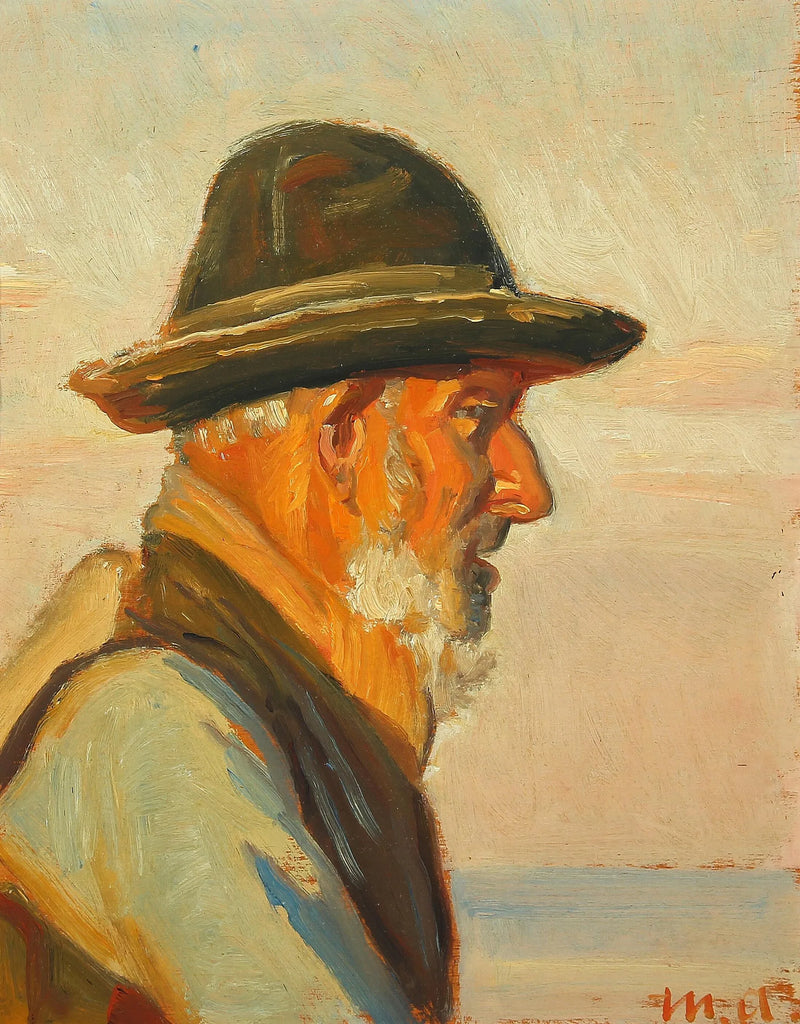 Un pescatore di Skagen al sole. -Michael Peter Ancher
