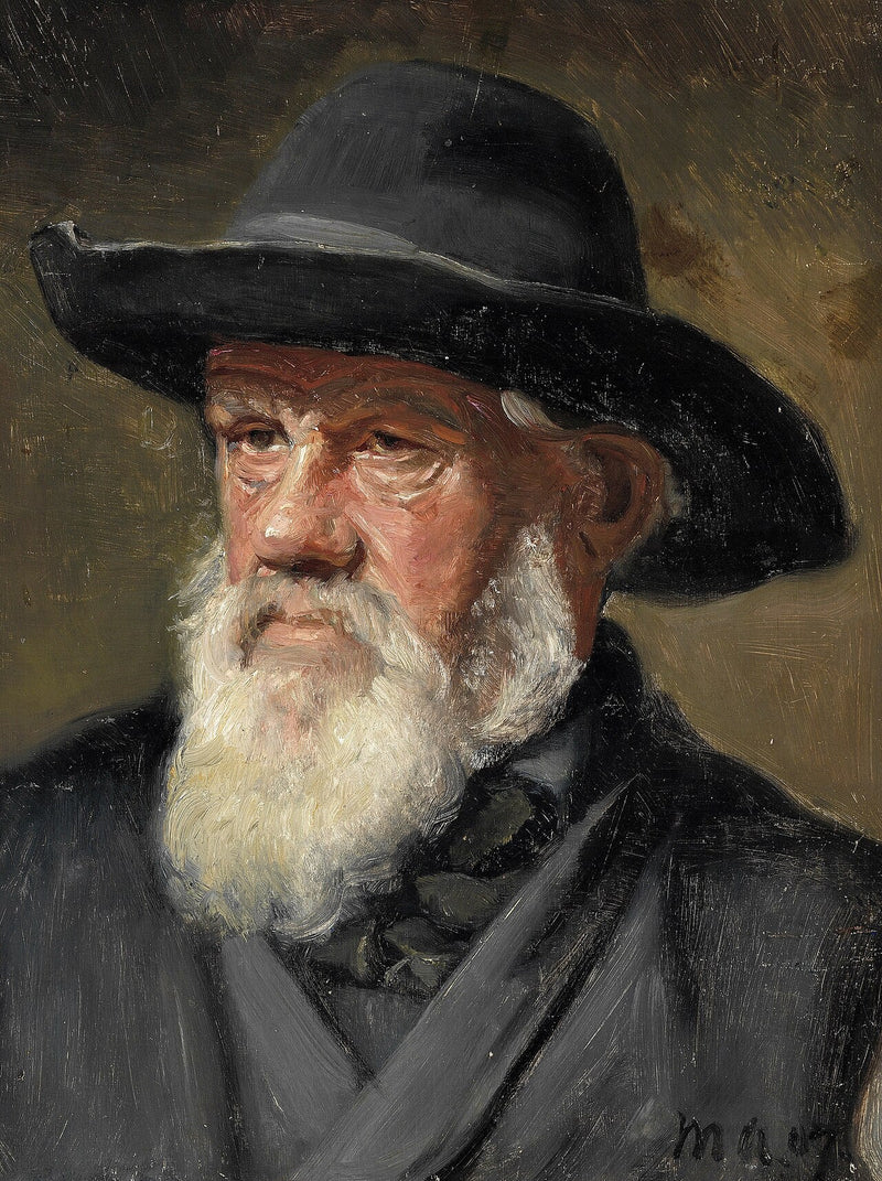 Un pescatore di Skagen vestito con i suoi abiti migliori della domenica. - Michael Peter Ancher