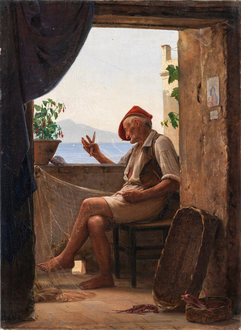 Un pescatore di Sorrento, Italia - Carl Heinrich Bloch