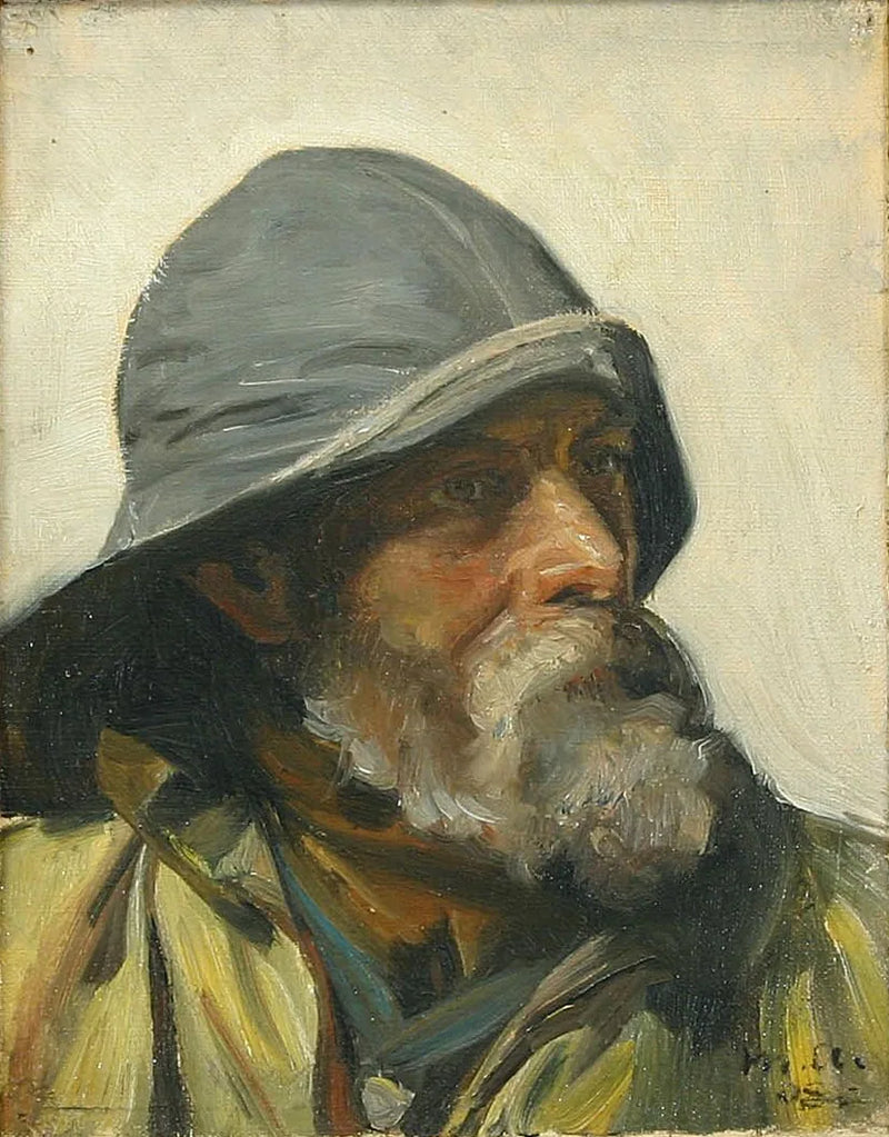 Un pescatore con la cerata (1908) - Michael Peter Ancher