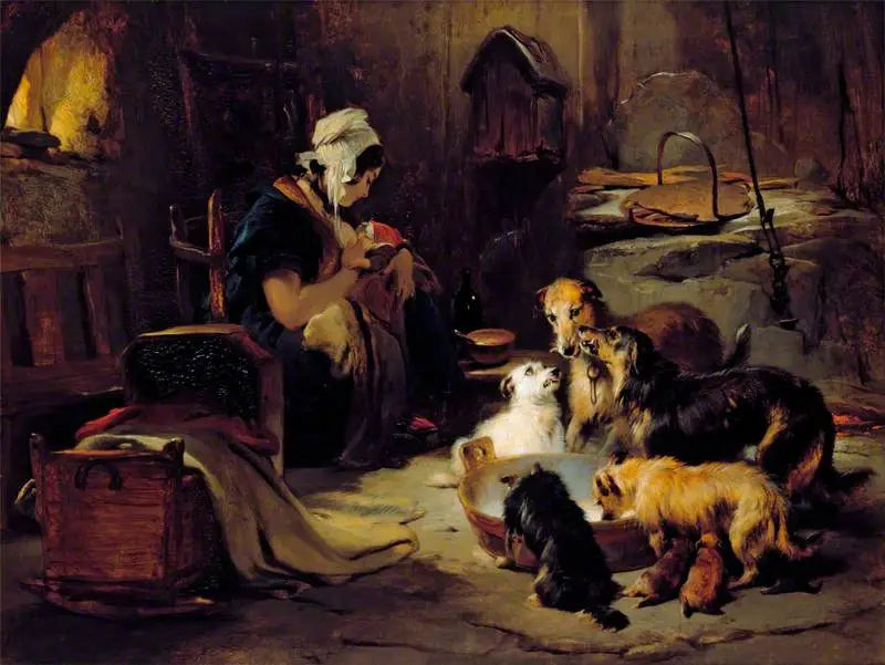 Un petit-déjeuner des Highlands - Edwin Henry Landseer - Alpha Reproduction