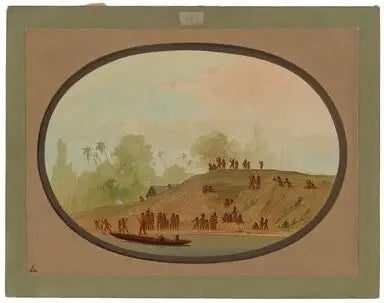 Un petit village linguistique - George Catlin - Alpha Reproduction