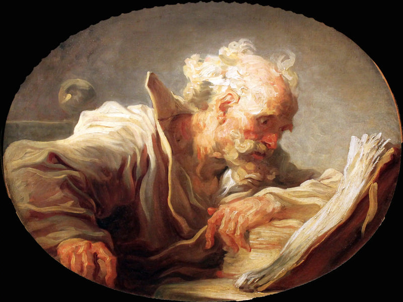 Un philosophe che legge - Jean-Honoré Fragonard