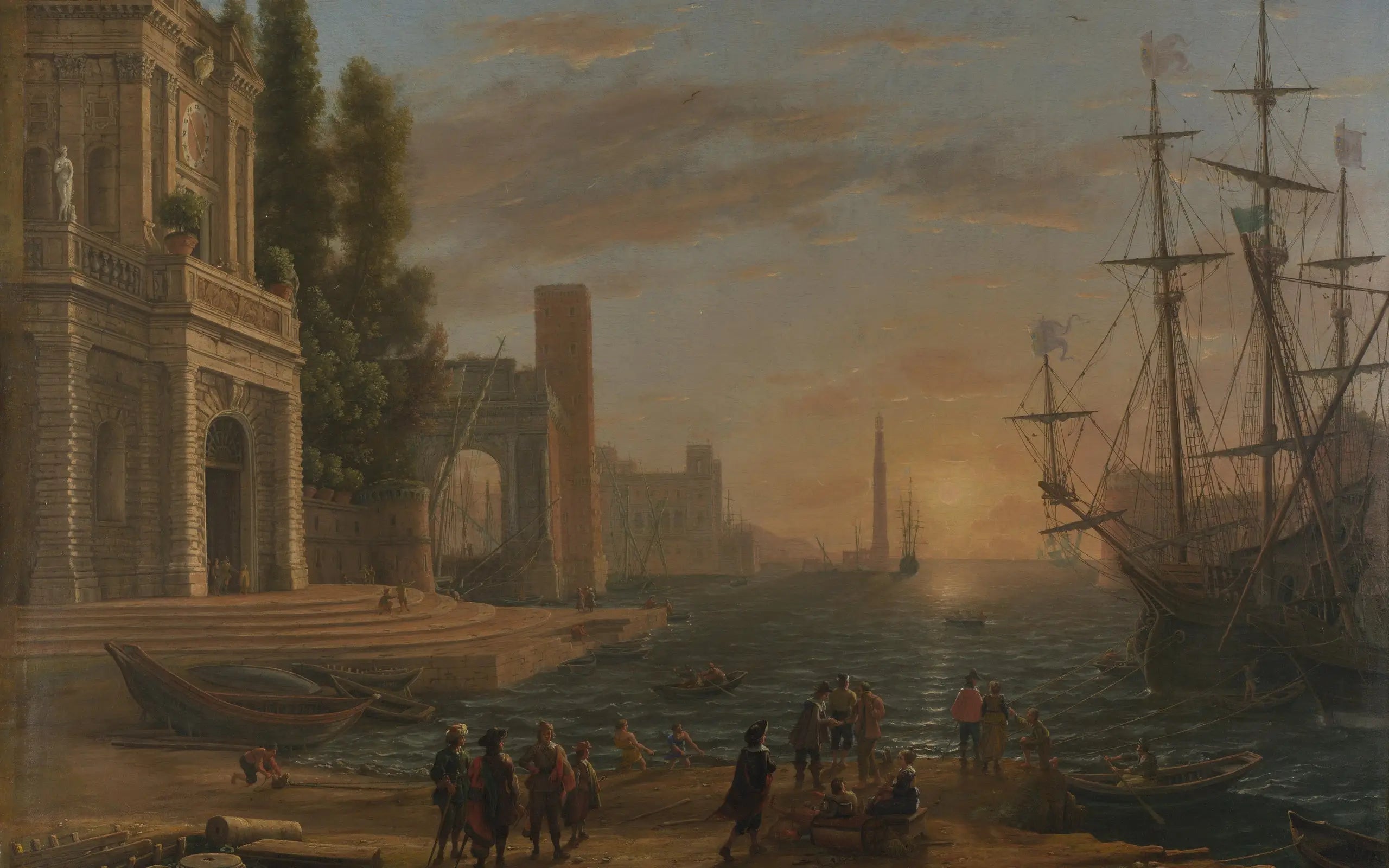 Un port maritime - Claude Lorrain - Alpha Reproduction