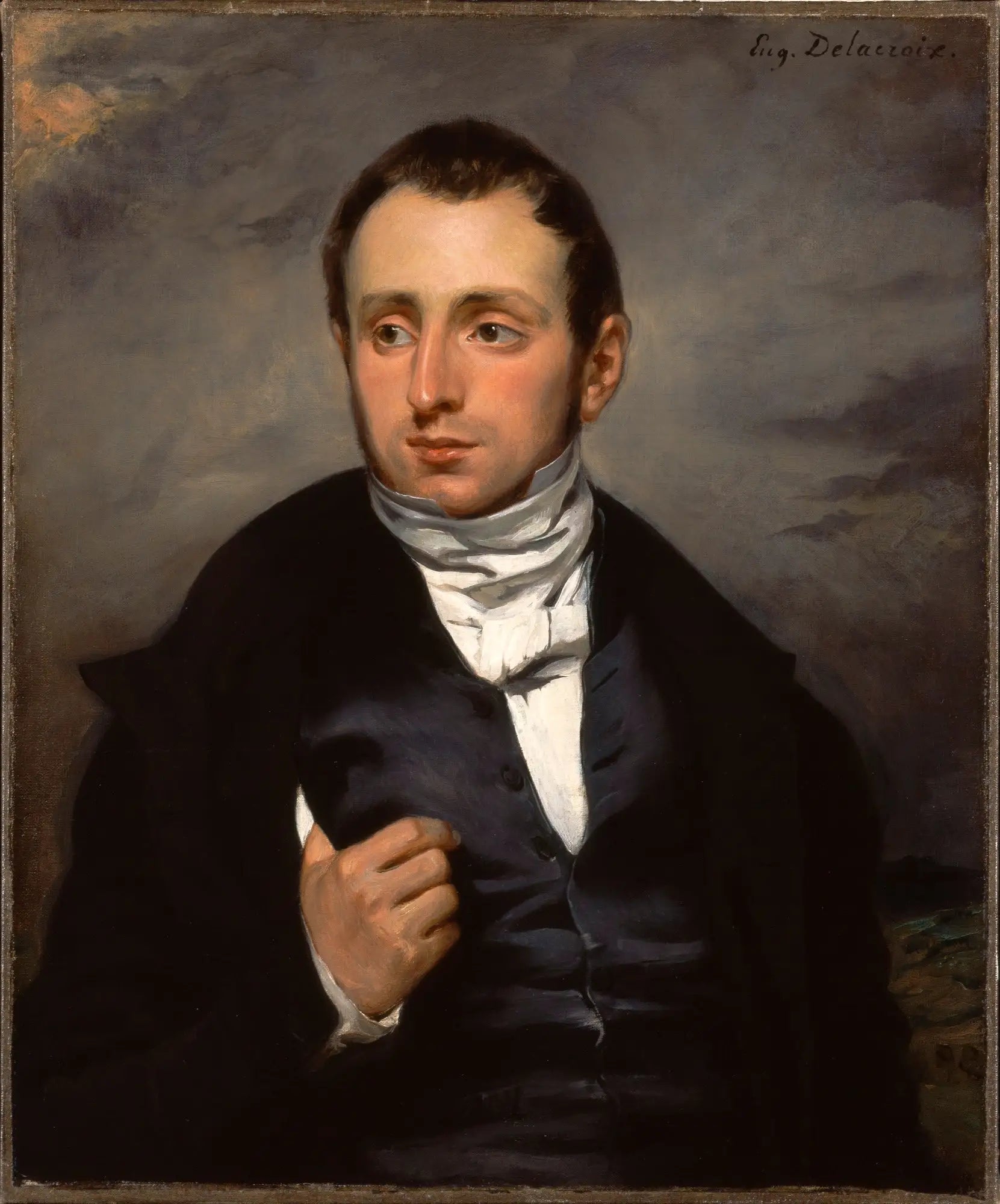 Reproduction du tableau « Un portrait du Dr François-Marie Desmaisons - Eugène Delacroix » par Alpha Reproduction en peinture à l’huile