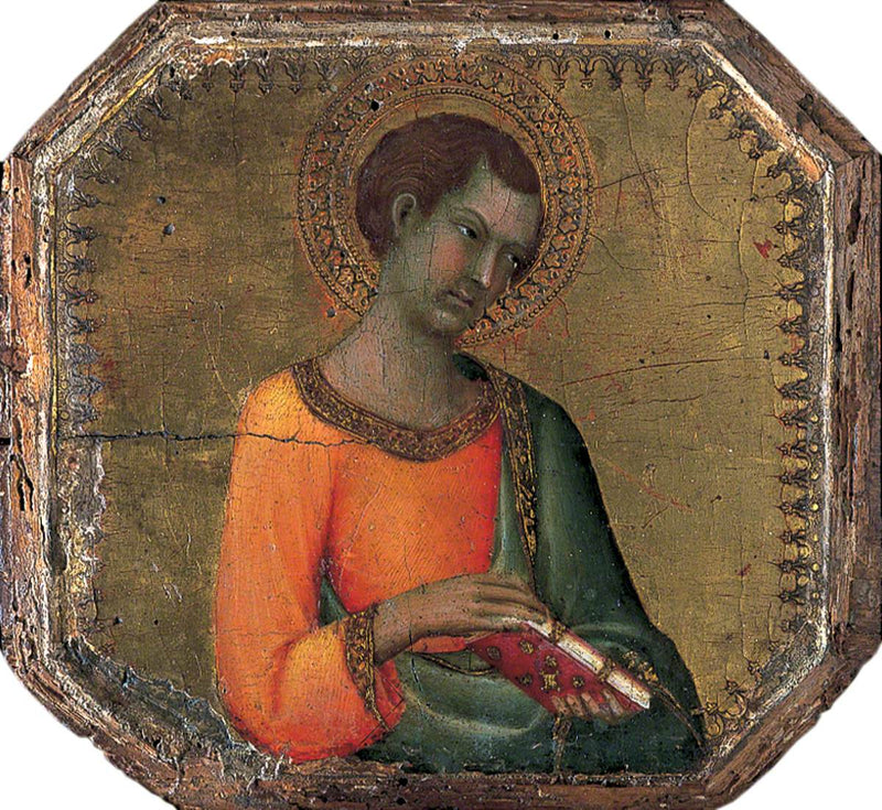 Un santo che tiene un libro - Simone Martini