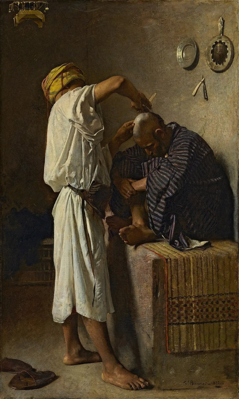Un salone di parrucchiere orientale - Léon Bonnat