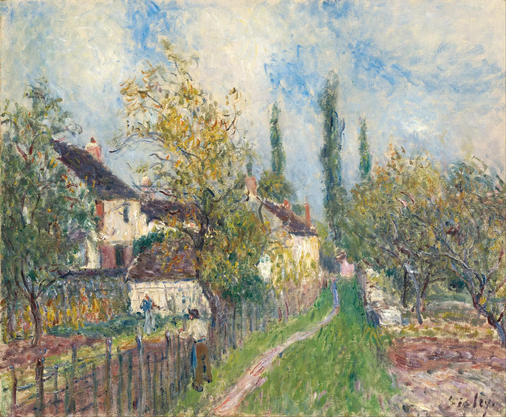 Un sentier aux Sablons - Alfred Sisley image 1 tableau peint à l’huile sur toile