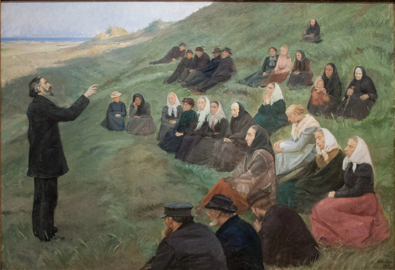 Un sermone nei campi - Anna Ancher