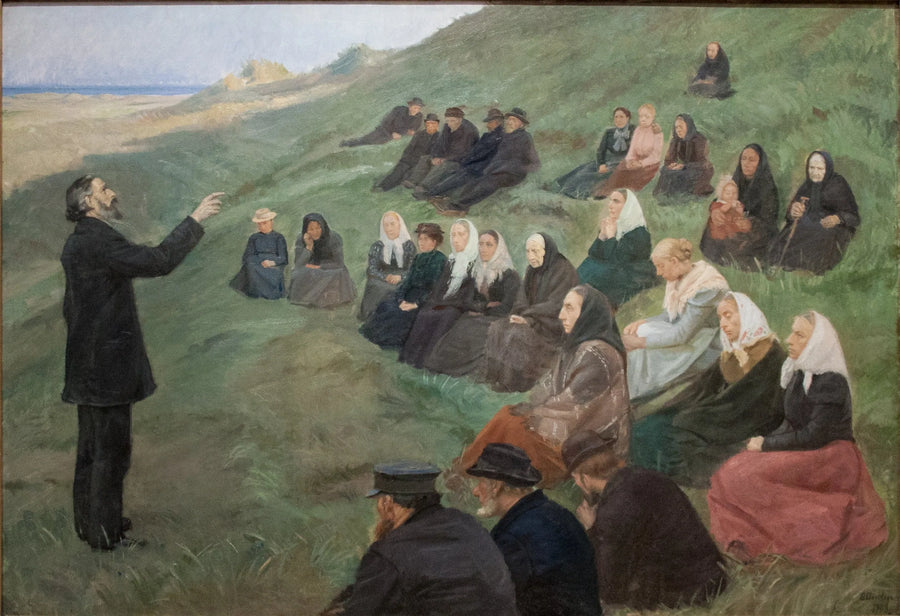 Un sermone nei campi - Anna Ancher