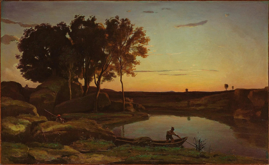 Una sera, paesaggio - Jean-Baptiste Camille Corot