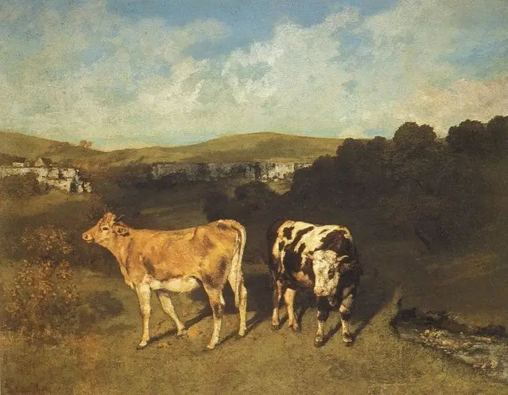 Un Toro e una Vitella - Gustave Courbet