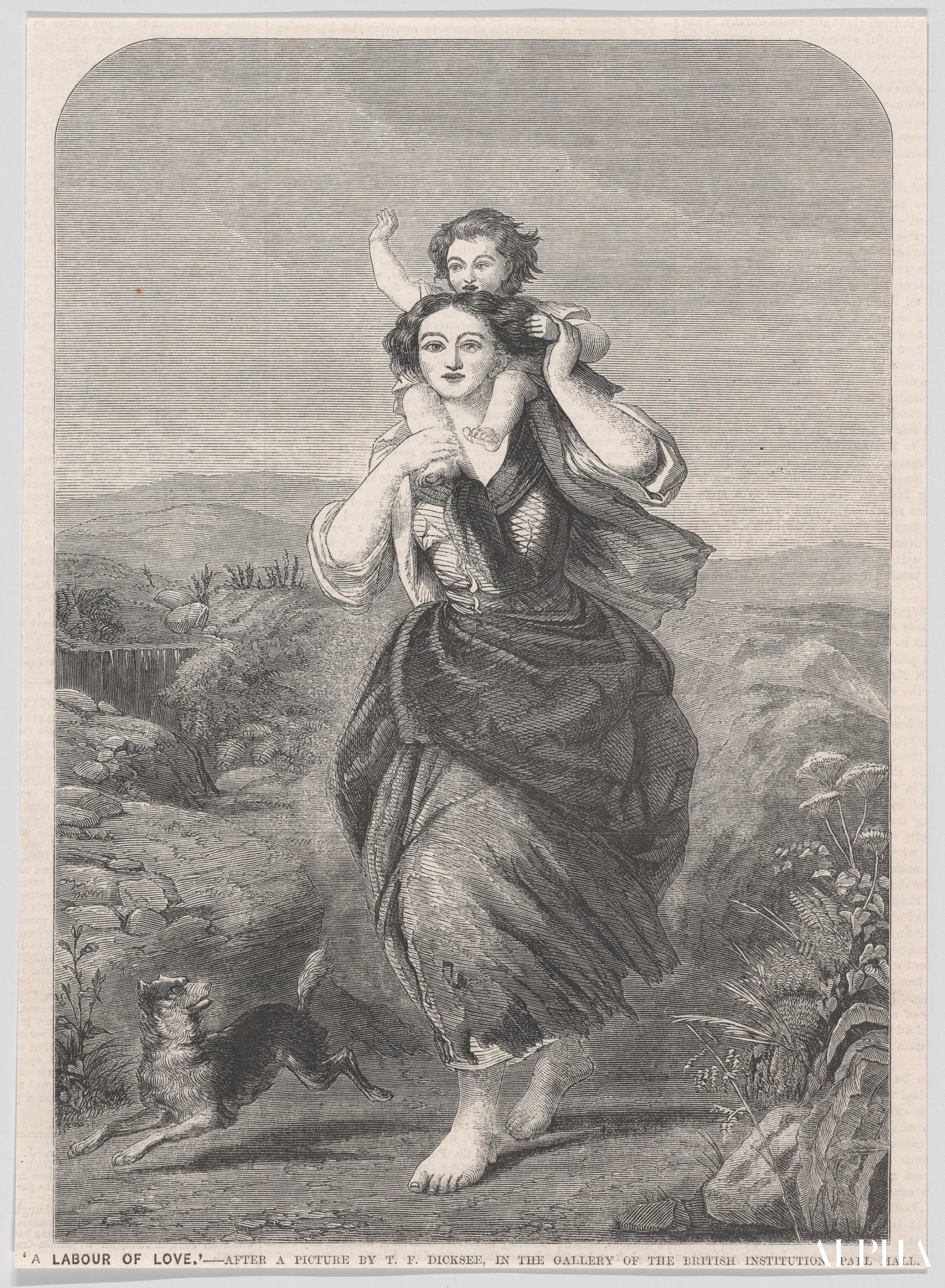 Un lavoro d'amore, tratto da "illustrated London News" - Thomas Francis Dicksee - Riproduzioni di quadri e dipinti di alta qualità