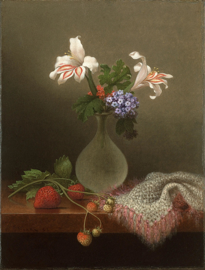 Un vaso di gigli di grano e di eliotropo - Martin Johnson Heade