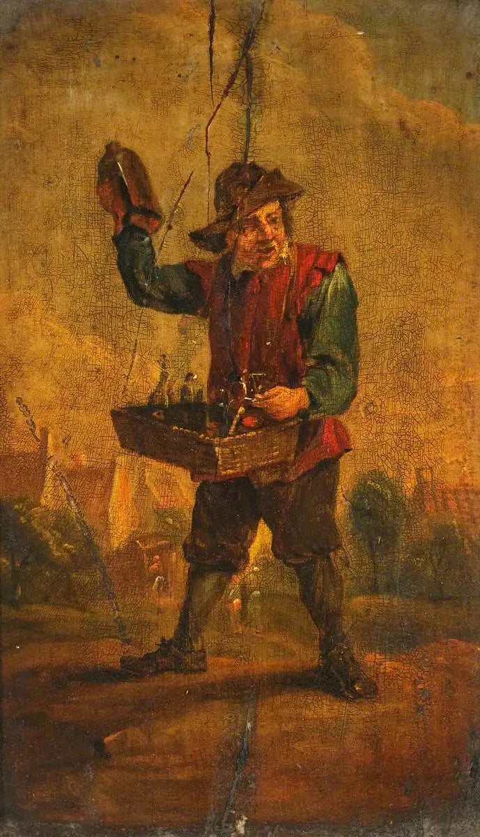 Un venditore ambulante di medicinali - David Teniers il Giovane