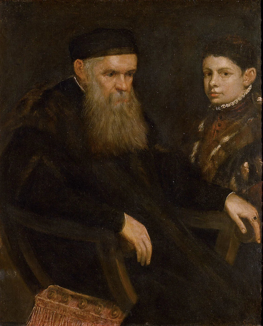 Un uomo anziano e un ragazzo - Jacopo Tintoretto