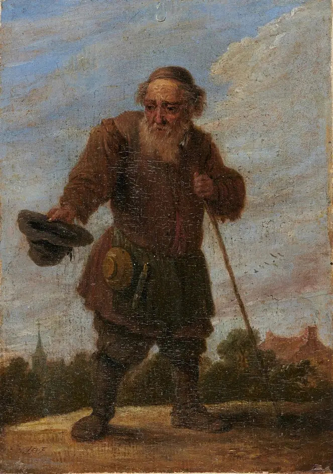 Un vecchio mendicante - David Teniers il Giovane