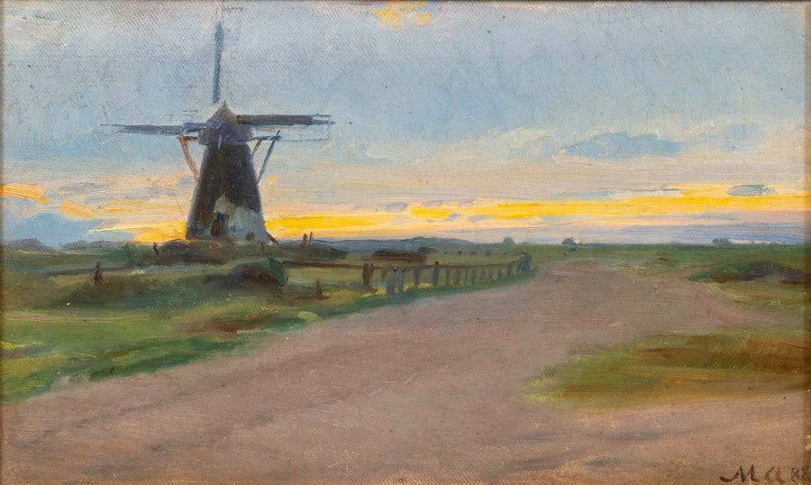 Un vecchio mulino a vento. -Michael Peter Ancher