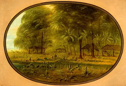 Un village caribéen en Guyane néerlandaise - George Catlin - Alpha Reproduction