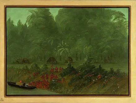 Un villaggio Yahua - George Catlin