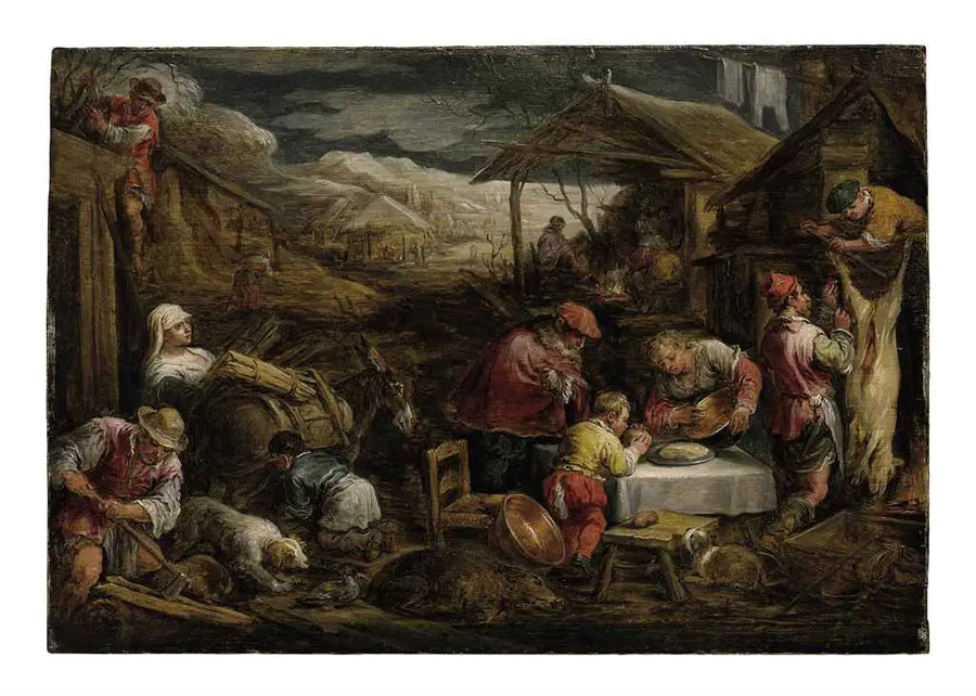 Un' allegoria dell'inverno - David Teniers il Giovane