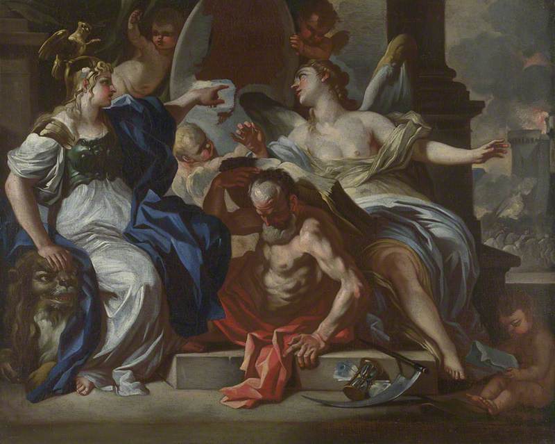 Un'allégorie di Luigi XIV - Francesco Solimena