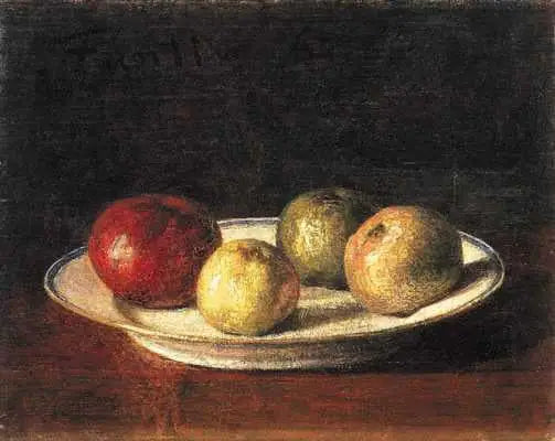Una piatto di mele - Henri Fantin-Latour