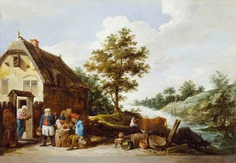 Un'osteria sul fiume - David Teniers il Giovane