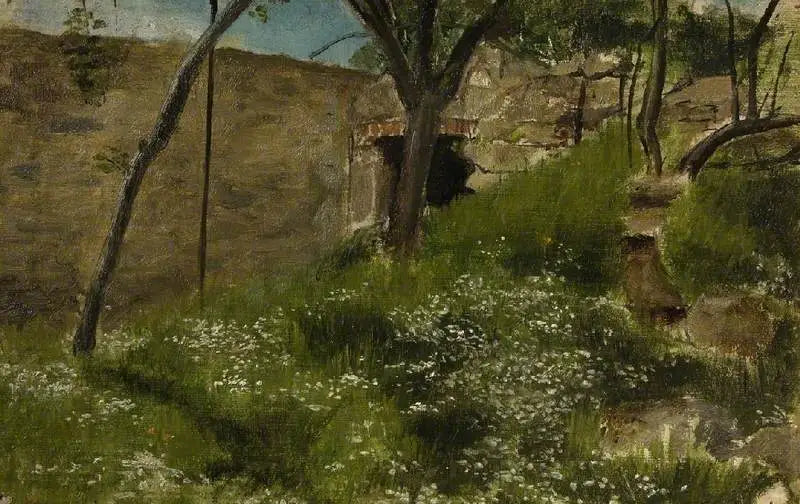 Una banca floreale - Lawrence Alma-Tadema