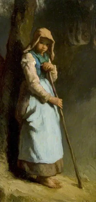 Una pastorella - Jean-François Millet
