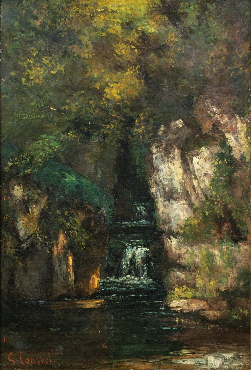 Una cascata vicino a Ornans - Gustave Courbet