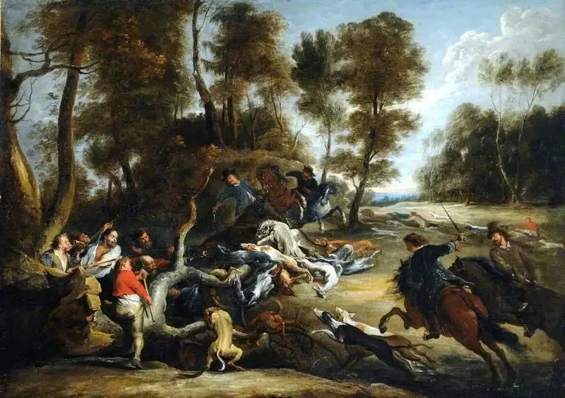 Una caccia al cinghiale - Peter Paul Rubens