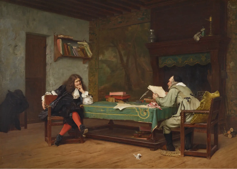 Una collaborazione (Molière e Corneille - Jean-Léon Gérôme