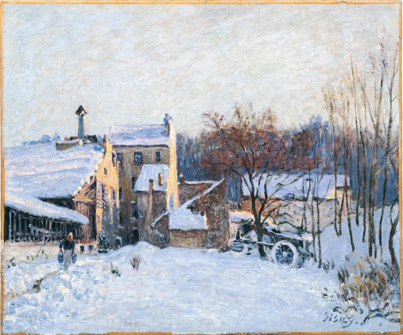 Una corte a Chaville - Alfred Sisley