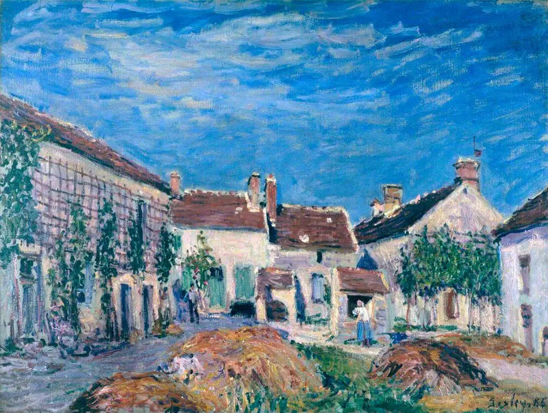 Un cortile ai Sablons - Alfred Sisley