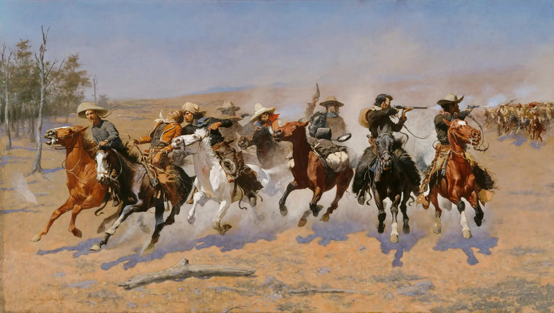 Una corsa verso il bosco - Frederic Remington