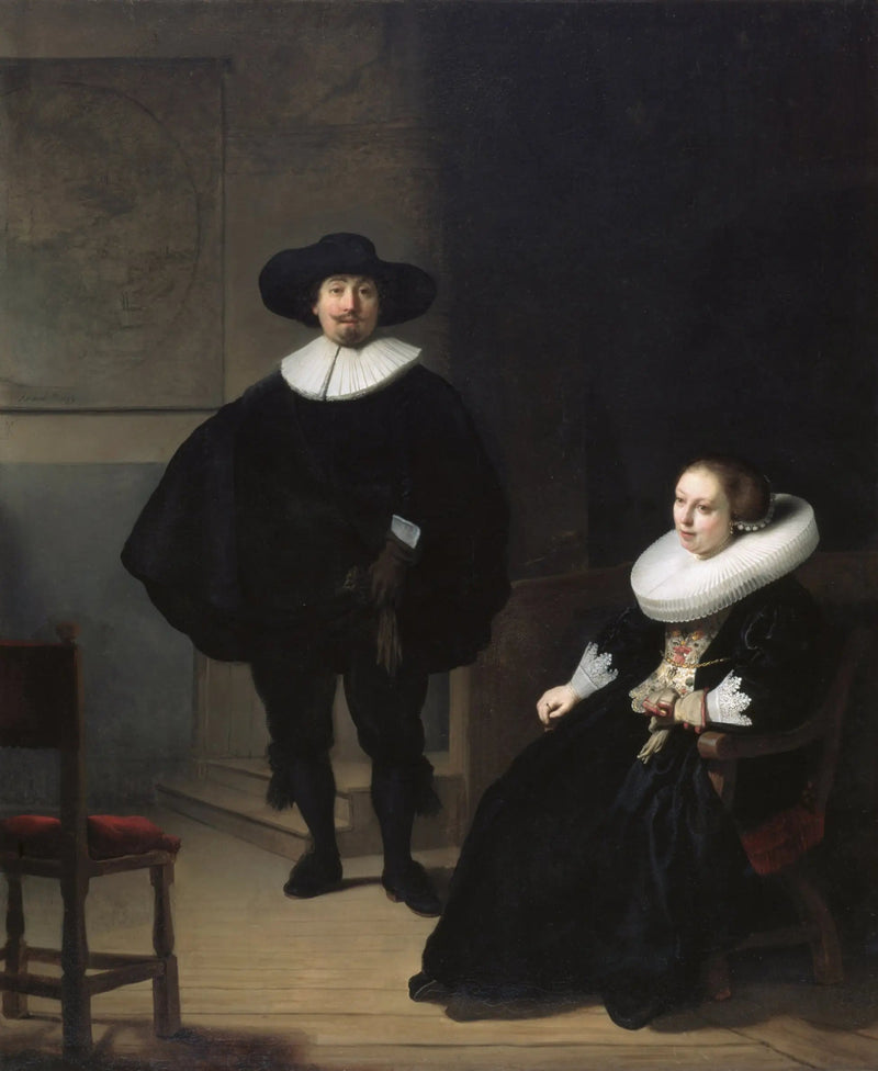 Una dama e un gentiluomo in nero - Rembrandt
