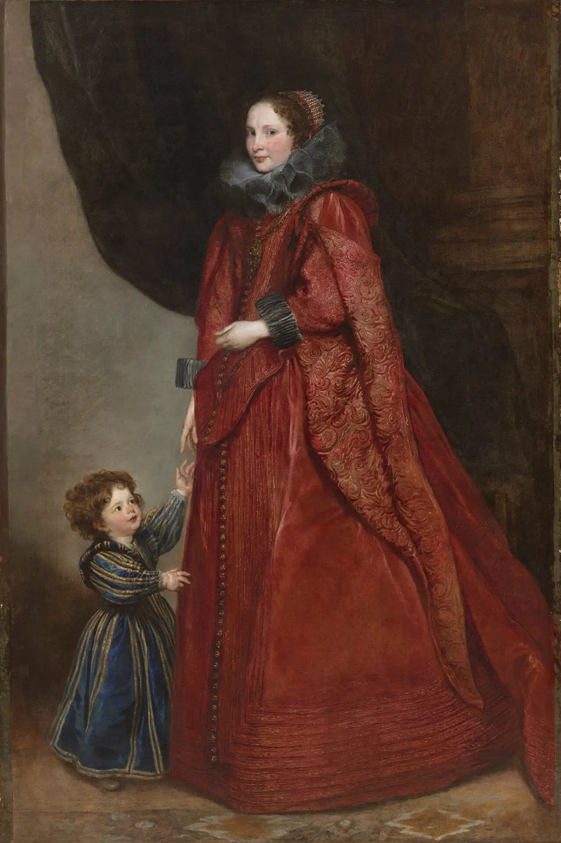 Una donna genovese con il suo bambino - Antoine van Dyck