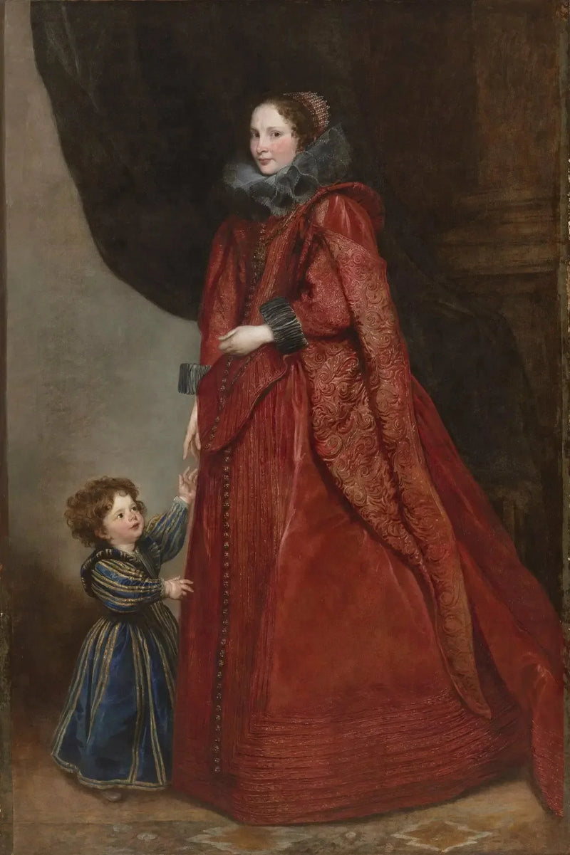Una donna genovese con il suo bambino - Antoine van Dyck