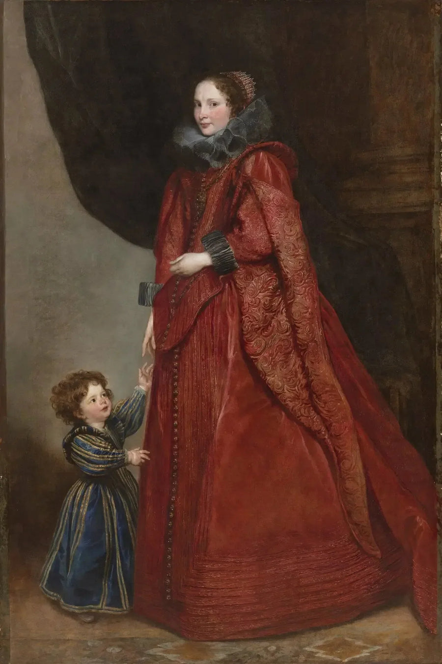 Una donna genovese con il suo bambino - Antoine van Dyck