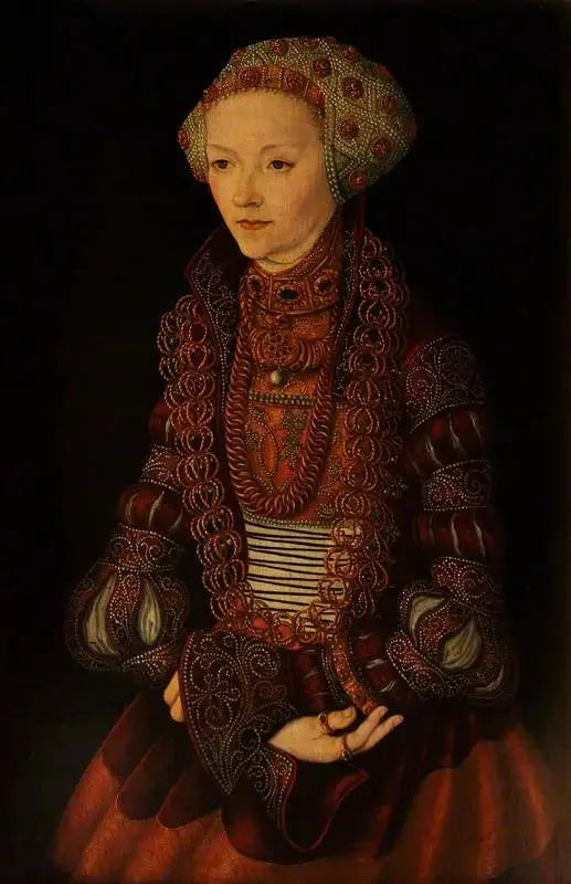 Una donna sconosciuta, un tempo chiamata Sibilla di Clèves, moglie di Jean Federico di Sassonia - Lucas Cranach il Vecchio