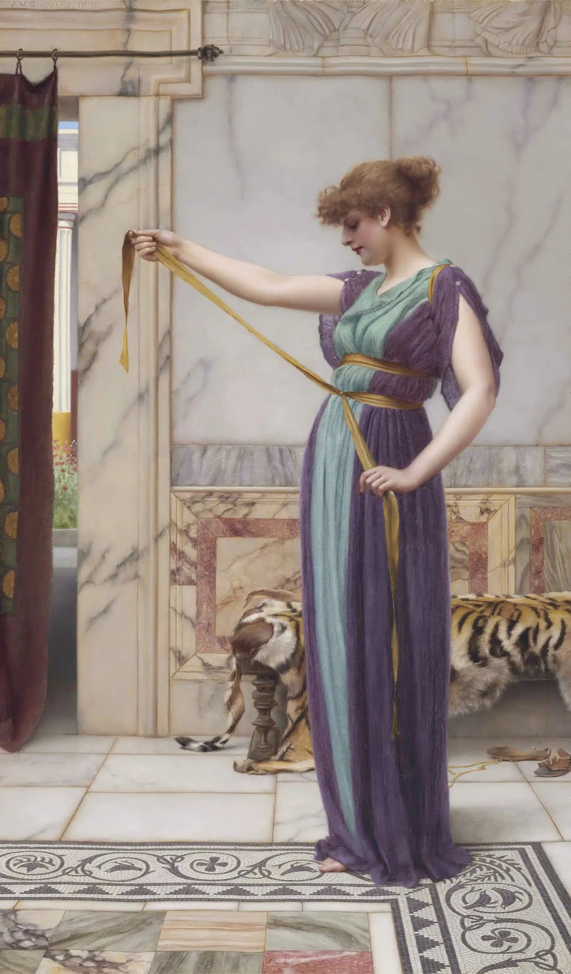 Una dama pompeiana - John William Godward