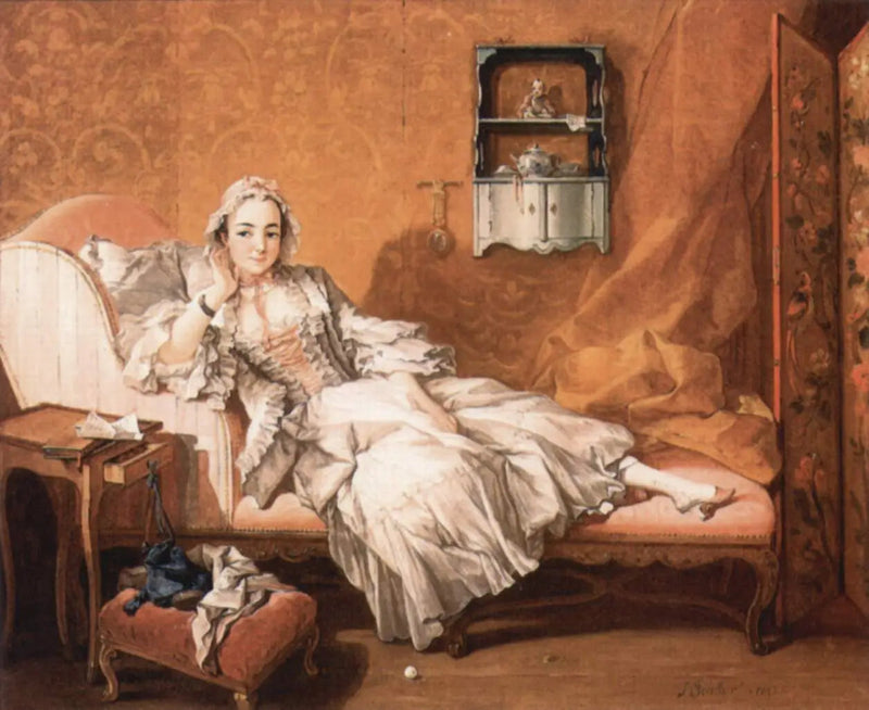 Una donna sul suo letto di riposo - François Boucher