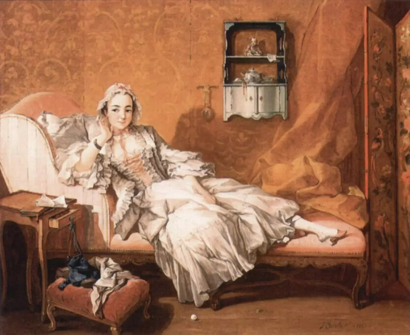 Una donna sul suo letto di riposo - François Boucher