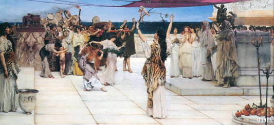 Une dédicace à Bacchus - Lawrence Alma-Tadema - Reproductions de tableaux et peintures haut de gamme
